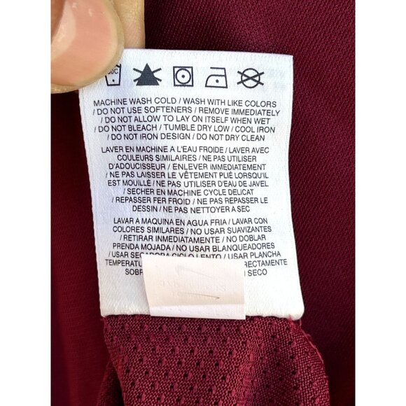 Nike - Men's Dri-Fit Long Sleeve T-Shirt - Burgundy - Extra Large - Picture 12 of 12